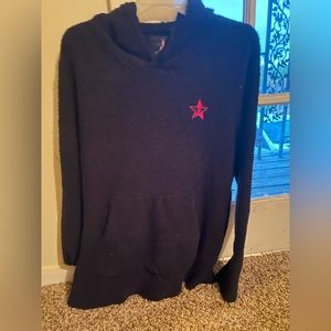 Black Jeffree Star velour teddy hoodie